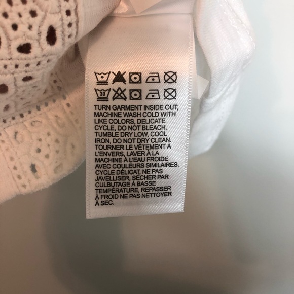 Lucky Brand short sleeve white top size xs - Picture 8 of 8